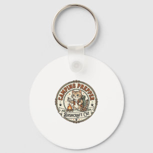 Camping Prepper Bushcraft Cat Camping Prepper Bush Key Ring