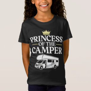 Camping Princess Of The Camper Family Girl T-Shirt