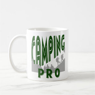 Camping pro print for him - professional camper coffee mug