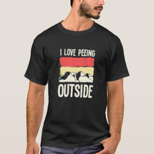 Camping Pun I Love Peeing Outside Camper Accessori T-Shirt