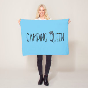"Camping Queen" Fleece Blankets