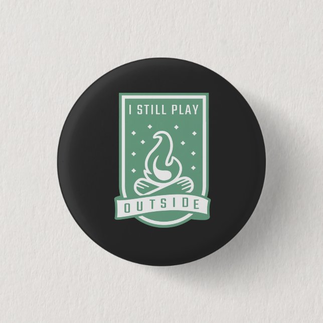 Camping Quote Vacation 3 Cm Round Badge (Front)