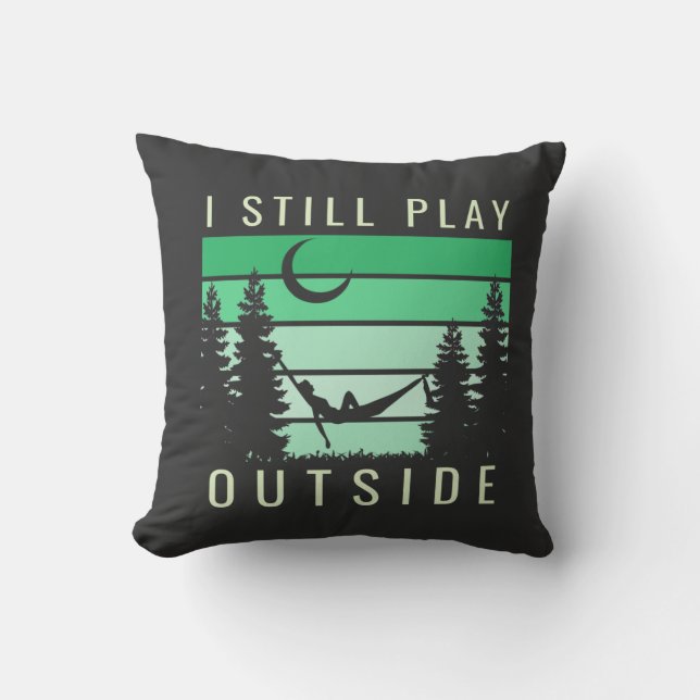 Camping Quote Vacation Cushion (Front)