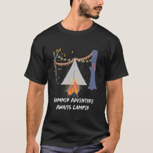 Camping Retro Travel Summer Adventure Awaits Campe T-Shirt