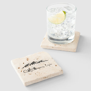 Camping Scene  Stone Coaster