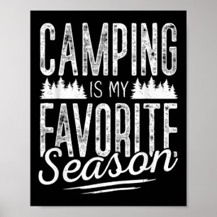 Camping Shirt Men Kids Camper Rv Camping Vacation Poster