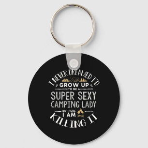 Camping Shirt Women Wife Camper Rv Camping Vacatio Key Ring