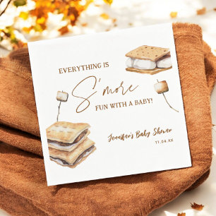 Camping Smore Fun Baby Shower Napkin