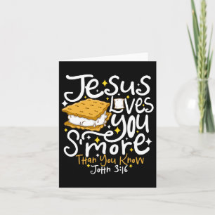 Camping Smore Jesus Loves You John Bible Verse Chr Card