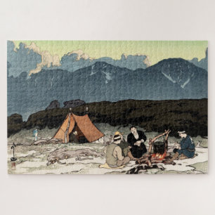 Camping Southern Japan Alps Yoshida Hiroshi 1928 Jigsaw Puzzle