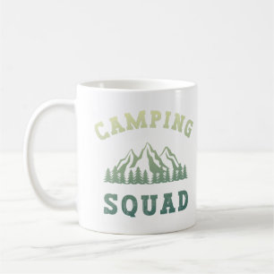 Camping Squad Camping Trip Mountains Outdoors Coffee Mug