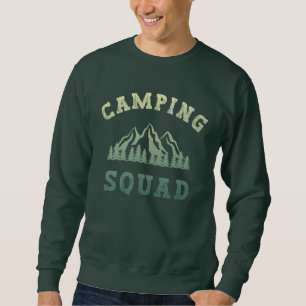 Camping Squad Camping Trip Mountains Outdoors Sweatshirt