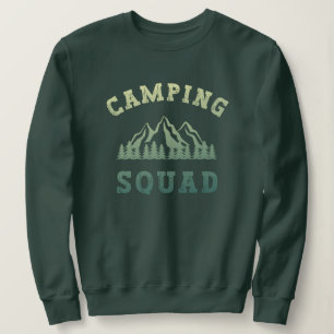 Camping Squad Camping Trip Mountains Outdoors Sweatshirt
