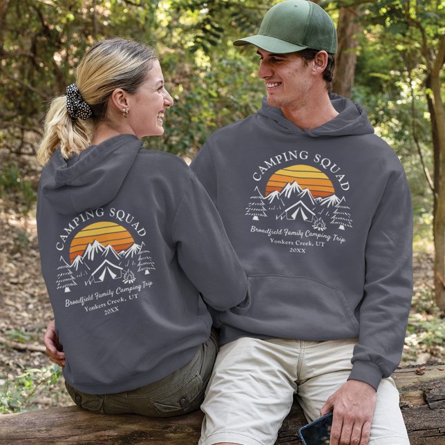 Camping Squad Modern Family Matching Dad Hoodie (Creator Uploaded)
