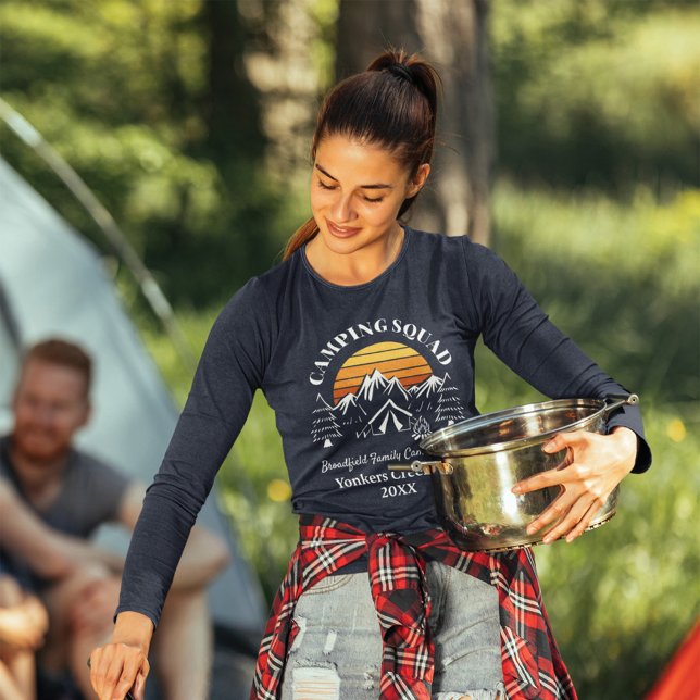 Camping Squad Modern Family Matching Mum T-Shirt (Creator Uploaded)