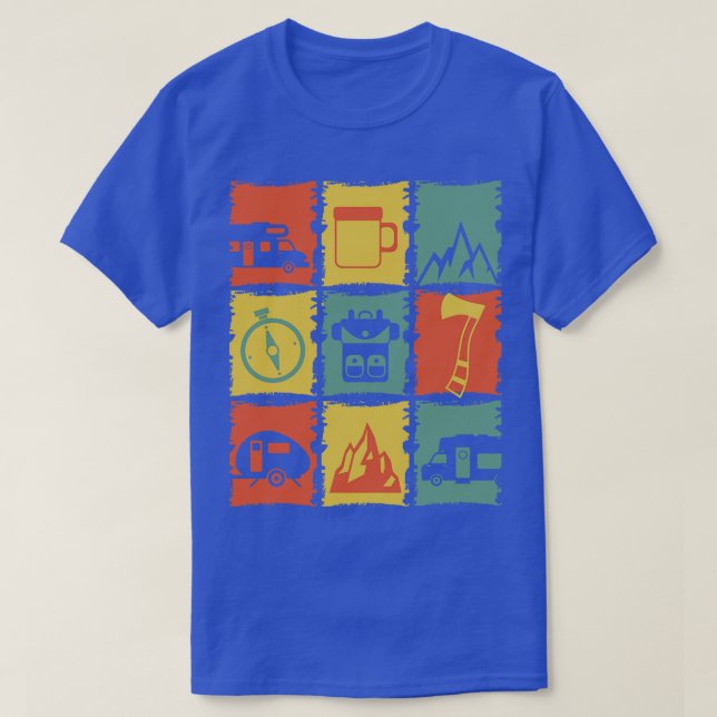 Camping Stuff for a Camper T-Shirt (Design Front)