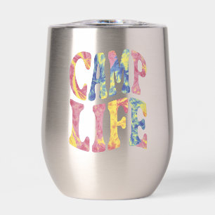 Camping Summer Girls Camp Life Tie-Die Retro
