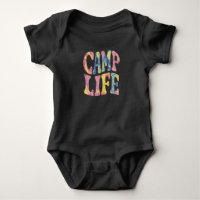 Camping Summer Girls Camp Life Tie-Die Retro
