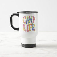 Camping Summer Girls Camp Life Tie-Die Retro