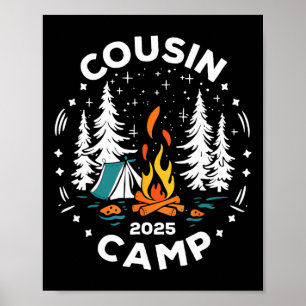 Camping Summer Vacation Crew Cousin Camp 2025  Poster