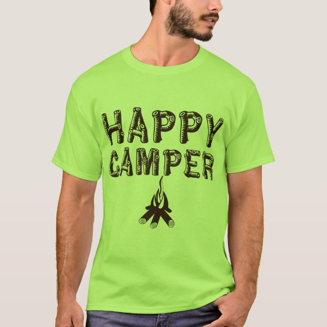 Camping T-Shirt - Happy Camper (Front)