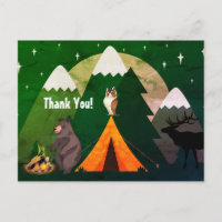 Camping ~ Tent, Wildlife and Mountains Thank You