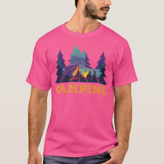 Camping - Tenting Campfire Camp Hiking Trekking Ca T-Shirt