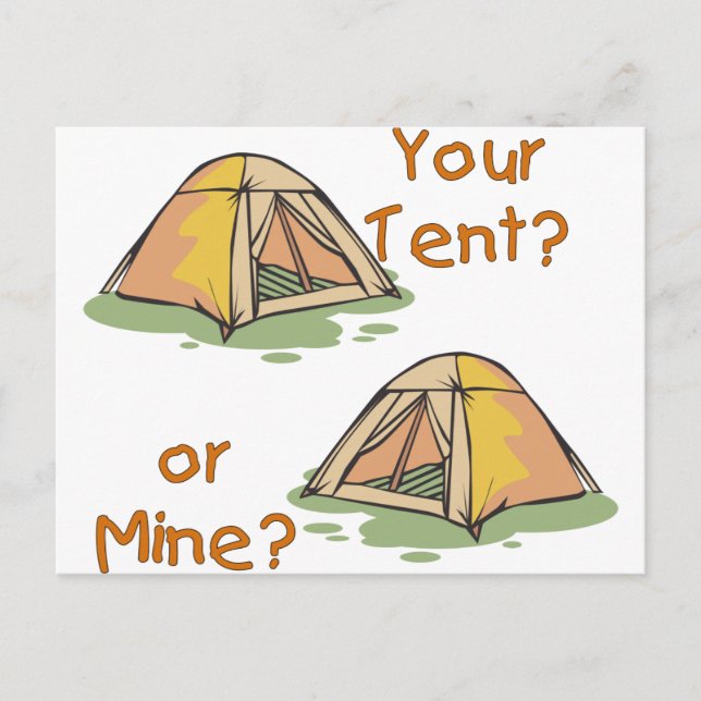 Camping Tents Postcard (Front)