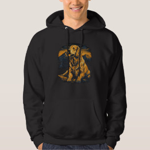 Camping Theme Golden Retriever Hoodie