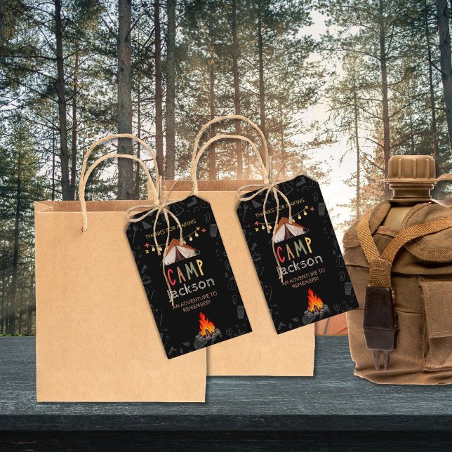 Camping Theme Party Favor Tags (Creator Uploaded)