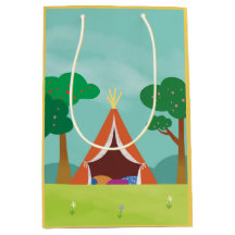 Camping Themed Birthday Goodie / Gift Bags