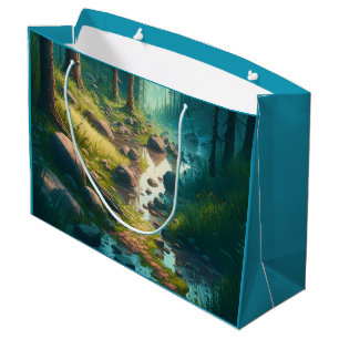 Camping Themed Birthday Large Gift Bag