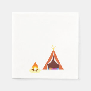 Camping Themed Birthday Napkins