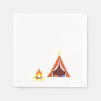 Camping Themed Birthday Napkins