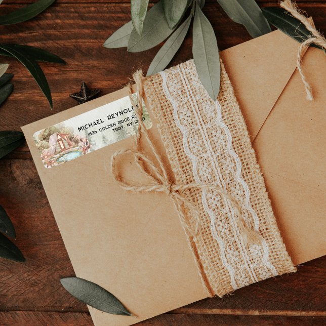 Camping Themed Return Address Label (Creator Uploaded)