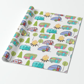 Camping Themed Wrapping Paper