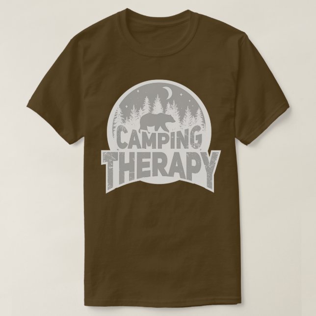 Camping Therapy T-Shirt (Design Front)