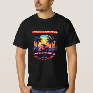 Camping Tradition: Sunset Adventure Under PalmTree T-Shirt