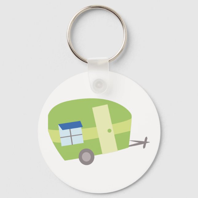 Camping Trailer Key Ring (Front)