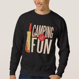 Camping Trip Bloody Knife True Crime Family Vacati Sweatshirt