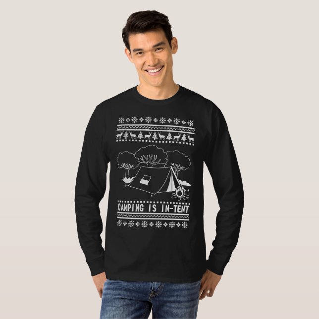 Camping Ugly Christmas Sweater (Front Full)