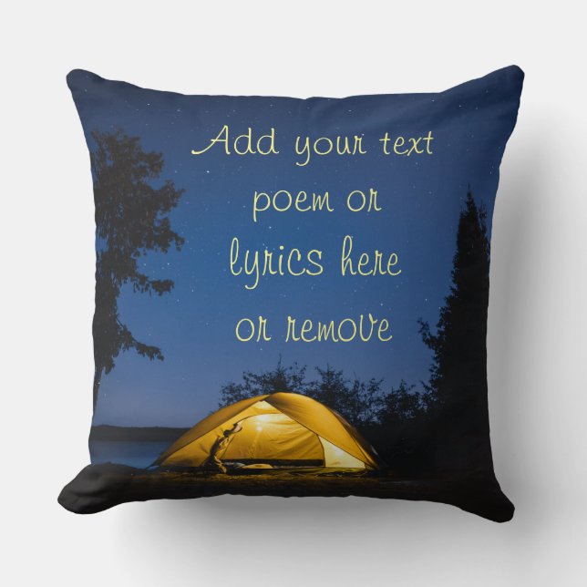 Camping Under The Stars Cushion (Front)