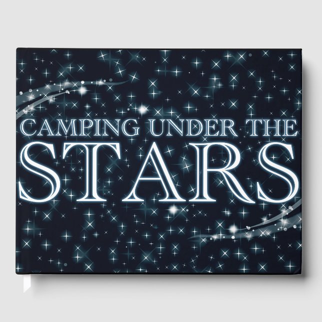 Camping Under the Stars Guest Book (Front)