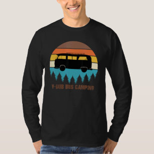Camping V-Dub Bus Sunset Retro T-Shirt
