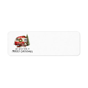 Camping Van Christmas Themed