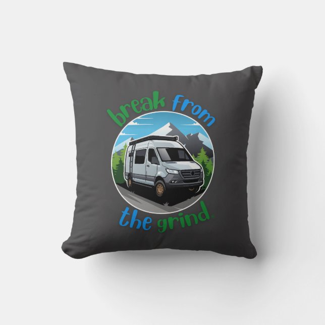 Camping Van Pillow (Front)
