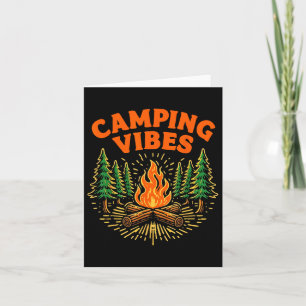 Camping Vibes Nature Lover Camper Card