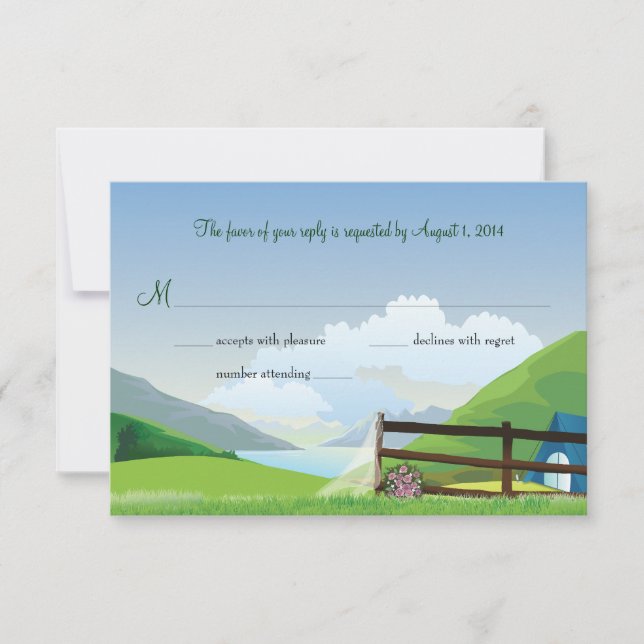 Camping Wedding RSVP (Front)