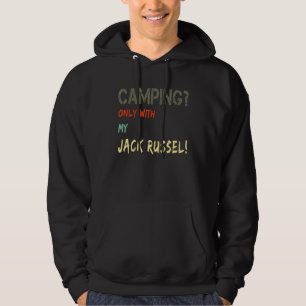 Camping With Dog Tent Motorhome Vintage Only With Hoodie