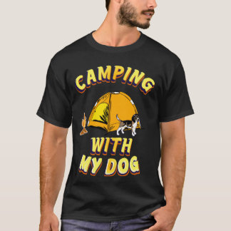 Camping With My Dog" T-Shirt – Adventure Awaits Th